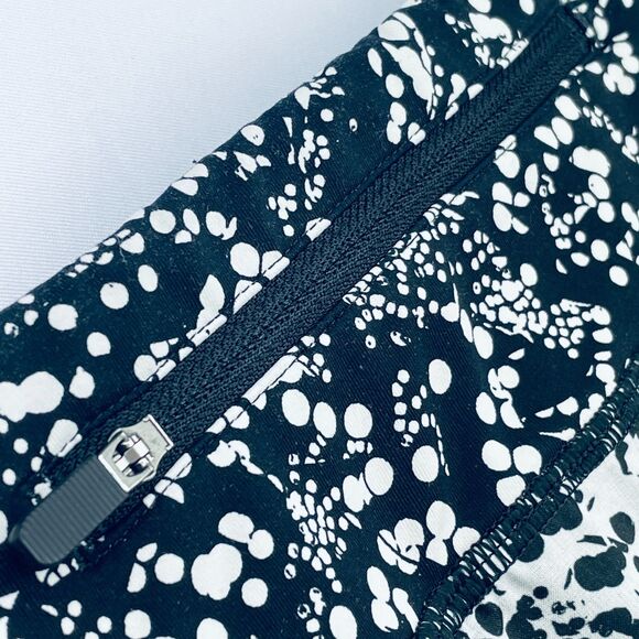 ~ Lululemon 10 Pace Rival Skirt Tennis Pickleball WITHOUT SHORTS Black White - Picture 11 of 16